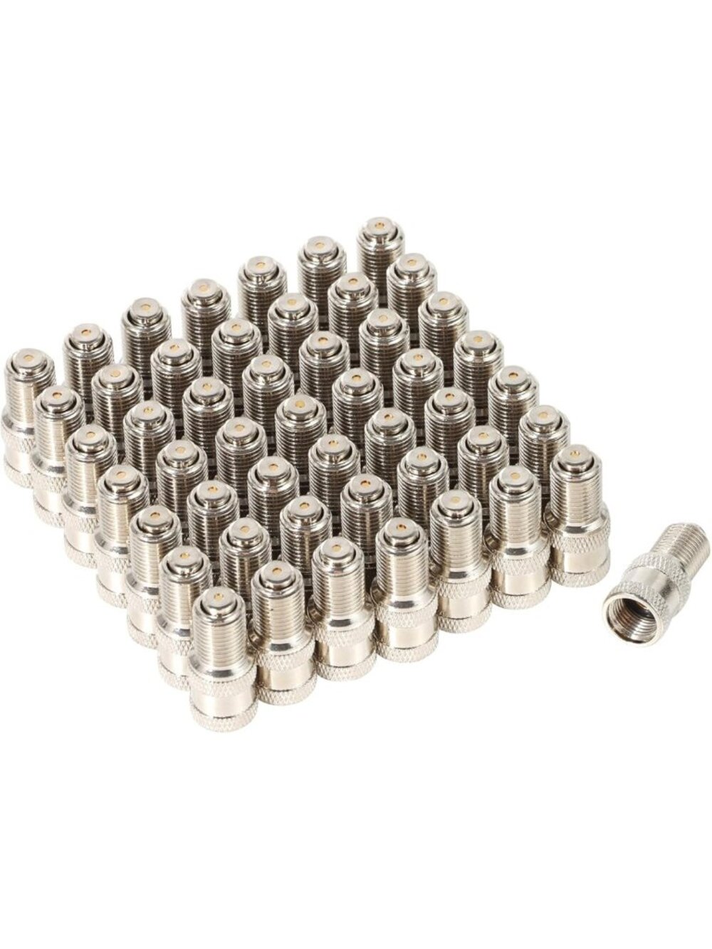 High-Pressure Double Seal Valve Stem Caps for Trucks, Cars, RVs & Buses - 50